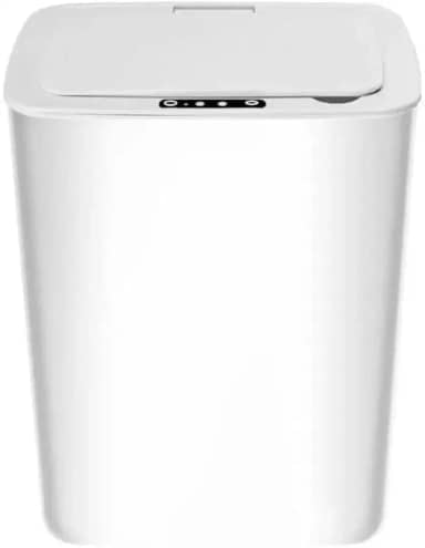 Lixeira Automatica Inteligente Com Sensor Branca 15 L