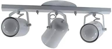 Spot No Trilho Para 03 Lampadas - Ideal para Sala, Cozinha, Quarto (Branco)