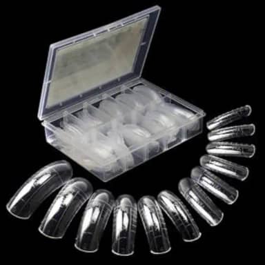 Caixa com 120 Moldes F1 Mandorla para Unhas – Alongamento Gel e Acrílico Profissional