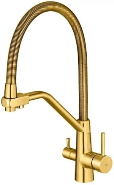 Torneira Monocomando Gourmet de Filtro (Nassau Dourada Fosca)