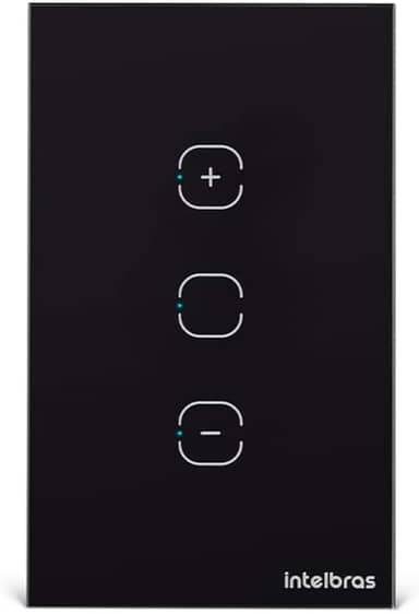 Interruptor Touch Inteligente, Compatível com Alexa, EWS 1101 Preto, Intelbras