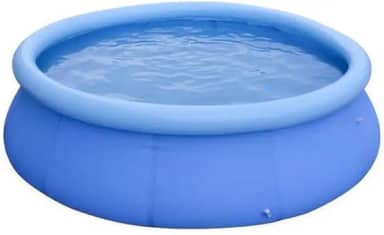 Piscina Redonda de PVC com Anel Inflável Resistente Portátil (Azul, 3700L)