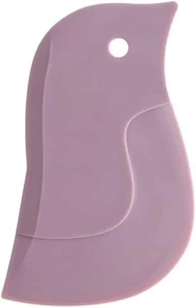 1 raspador macio em forma de pinguim rosa – ferramenta de limpeza de cozinha multifuncional para limpar gordura e assar, adequada para remover pia, resíduos de bancada, frigideiras e tigelas