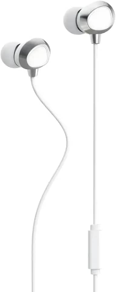 Fone de Ouvido Intra-auricular com Fio, Fone P2, Microfone Integrado, Extra Bass, Design Ergonômico, Conector 3.5mm, Ideal para Trabalho e Lazer - Premium