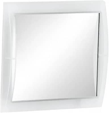 Espelho Portátil com Ventosa para Banheiro, Dupla Face, Giro 360°, 26,5 x 17,5 cm (Branco)