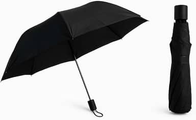 Guarda-Chuva Preto Resistente Proteção Contra Chuva Resistente ao Vento