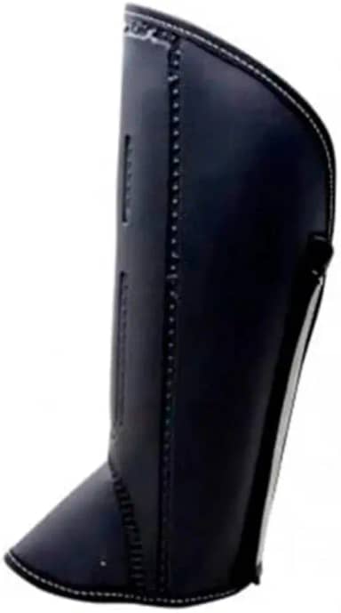 Perneira De Segurança, Proteção Picada De Cobra, Couro Sintético - Modelo 3 Talas Com Velcro/Original (gg)