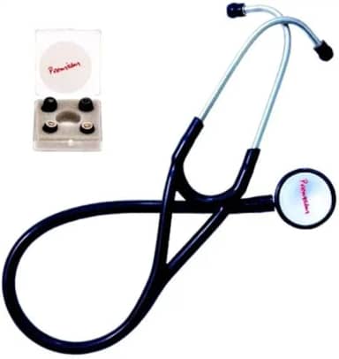 Estetoscópio Duplo Cardiológico Profissional Premium Preto