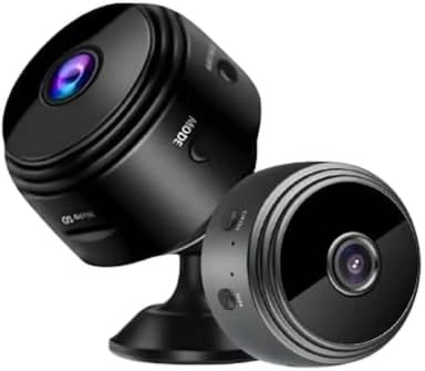 Mini Câmera Espiã A9 Wi-Fi Full HD 1080p com Visão 150º, Gravação em Cartão SD até 128GB, Monitoramento por App HD IOT – Segurança Discreta para Casa, Escritório ou Carro