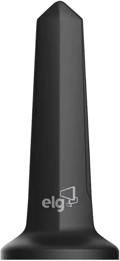 Antena Digital Interna Shark para TV, Cabo de 1,5m, Ganho de 5 dB, Alcance 30km, Compatível com Sinal Analógico e Digital 4K HDR, Preto, HDTV1500, ELG