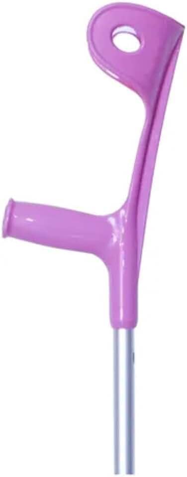 Muleta Fixa Ajustável Canadense Lilás Pop em Alumínio 110kg com 10 Níveis de Altura