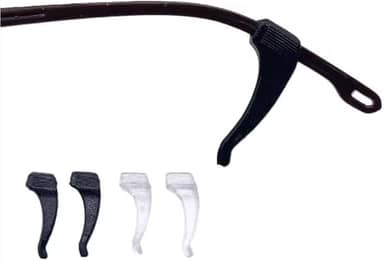 Proteção Ganchos Segura Óculos de Silicone 1 par cor PRETO Esportes Antideslizantes Fixação oculos