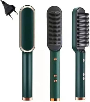 Escova Alisadora Ânion 5 em 1, Secadora Modeladora, Bivolt 110V/220V, Anti-Frizz, com Íons Negativos