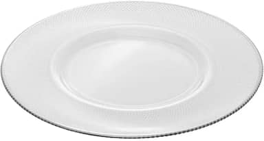 WOLFF - Sousplat com Fio Prata Thin Edge 33cm Cristal Ecológico