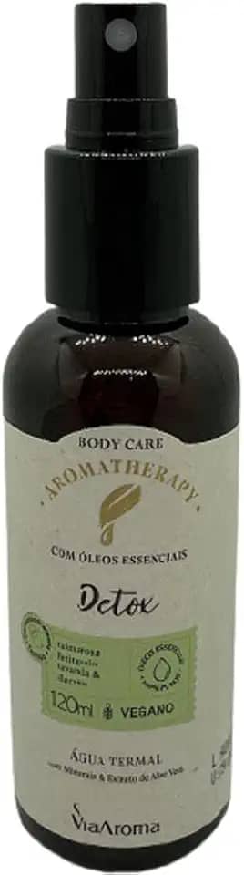 Agua Termal Com Oleos Essencias 100% Puro Vegano 120ml Via Aroma (Detox)