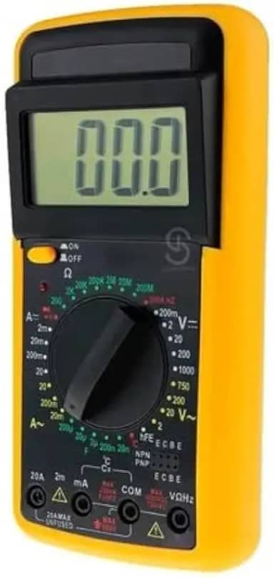 Multímetro Digital Le-971 Com Capacímetro Profissional Oficina Elétrica Eficiência E Praticidade Display Visor LCD Voltímetro Ohmímetro e Amperímetro