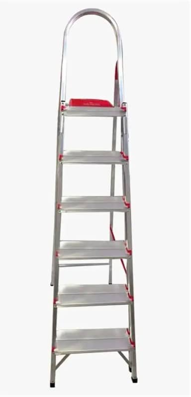 Escada de Alumínio 6 Degraus Duplos Prática Art Factory