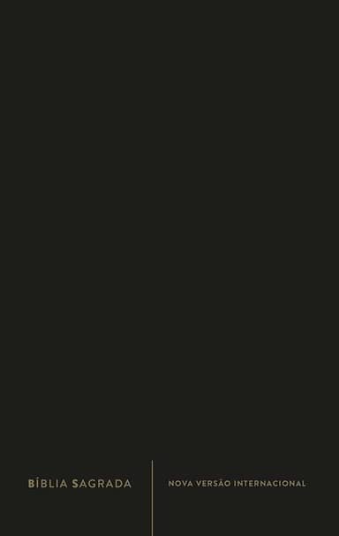 Bíblia Sagrada Slim NVI, Luxo, Capa Preta