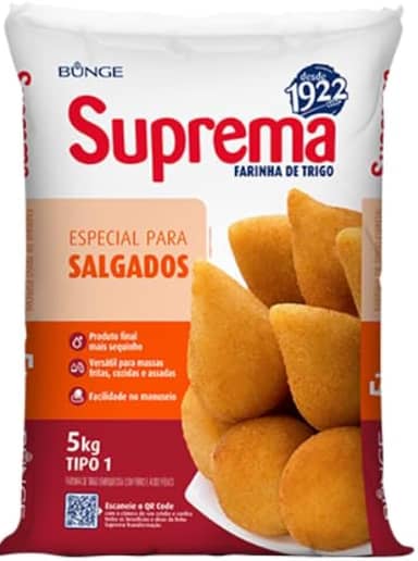 Farinha de Trigo Suprema para Salgados - 5kg - Plástico