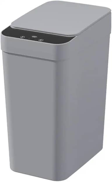 Lixeiras Automáticas com Sensor – Opções de 12L com 3 Modos Inteligentes de Abertura e Fechamento para Cozinha, Banheiro e Escritório (Cinza 12L - 3 Modos)