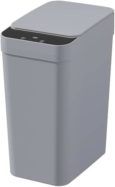 Lixeiras Automáticas com Sensor – Opções de 12L com 3 Modos Inteligentes de Abertura e Fechamento para Cozinha, Banheiro e Escritório (Cinza 12L - 3 Modos)