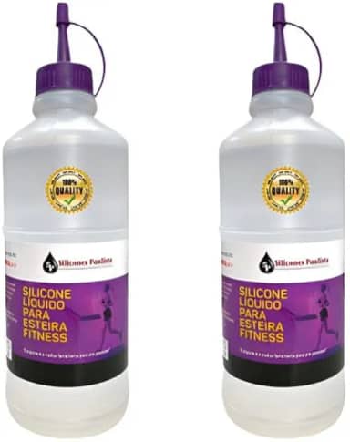 Kit de Silicone Lubrificante 2 Litros Para Esteiras Ergométrica Profissional e Domestica