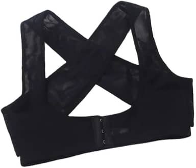 Sutiã Levanta Seios Corretor Postural Sutian Suporte (BR, Alfa, XG, Regular, Preto)