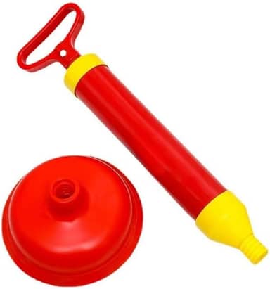 Desentupidor Manual De Pia Vaso Ralo Cano Esgoto Tipo Bomba Sucção 150mm Alta Pressão