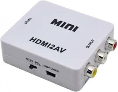 Conversor HDMI para RCA, HDMI para AV 720p ou 1080p compatível com TV antigas, PC, laptop, Xbox, HDTVe e Nitendo 64