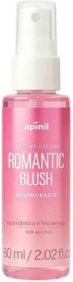 Perfume Capilar Romantic Blush, Desodorante Feminino, 60ml, Sem Álcool, Aroma Romântico e Moderno