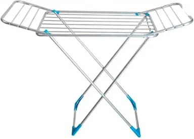 Varal De Chão 100% Alumínio Com Abas Dobrável Retrátil Não enferruja