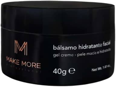 Bálsamo Hidratante Facial Make More 40g Pré Maquiagem Gel Creme Vegano Skin Care