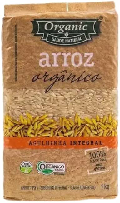Arroz Agulhinha Integral Orgânico Organic 1kg