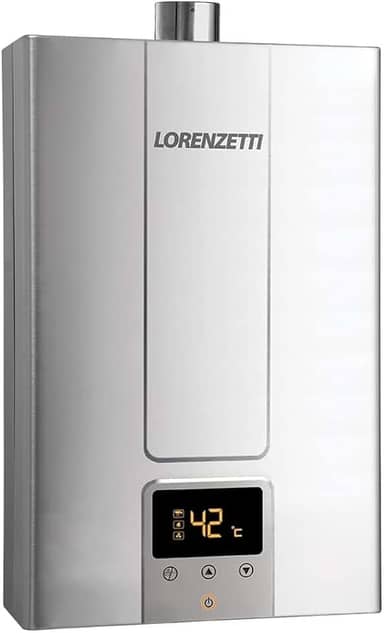 LORENZETTI Aquecedor de Água a Gás LZ 1600 DE-I GN Digital 15 L/Min, INOX