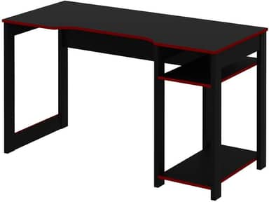 Mesa gamer ME4152 Preto/Vermelho