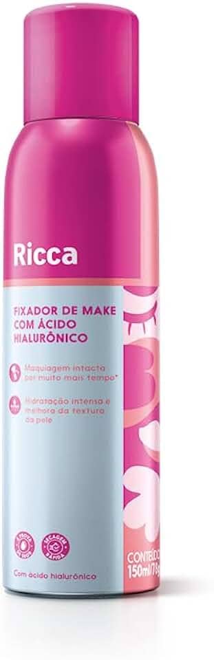 FIXADOR DE MAKE COM ÁCIDO HIALURÔNICO 150ML RICCA