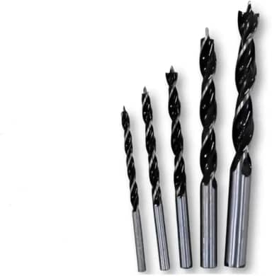 Jogo de 5 brocas para madeira, wood, de 4-10mm p/Madeira 5 pçs 4 a 10mm BOM5033