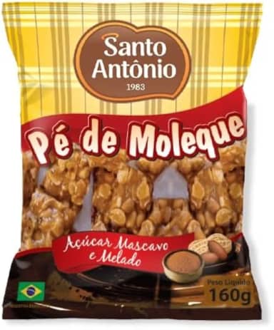 SANTO ANTONIO ALIMENTOS PE DE MOLEQUE C/ACUCAR MASCAVO PCT 300G