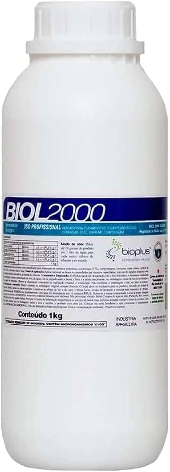 Biol2000 Desentupidor Biológico de ralos, pias e tubulações com fim do mau cheiro - 1L