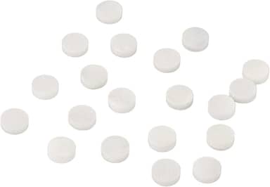 Marcador de posição de guitarra embutido pontos de escala profissional feito em escala branca para guitarra baixo ukulele bandolim banjo 20 peças (6 mm / 0,24 pol.)