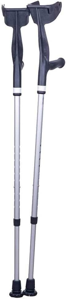 Muleta Canadense Mercur Fixa Preta 1560PR com 1 Par