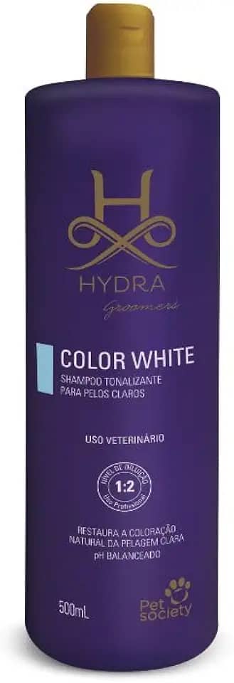 Shampoo para Cães Gatos Color White Hydra Pet Society 500ml