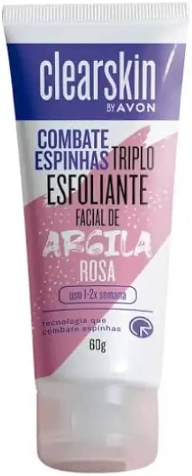 Argila Rosa Avon Clearskin Esfoliante Contra Espinhas