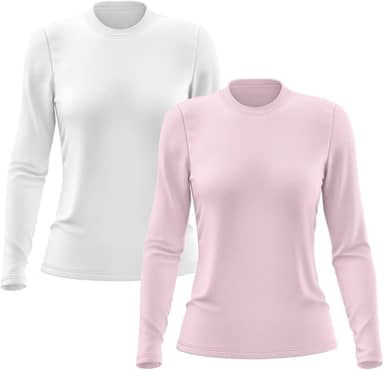 Kit 2 Camisetas Feminina Manga Longa Proteção Solar UV 50