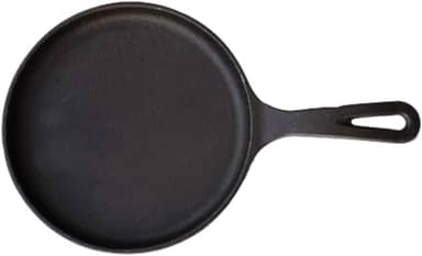 Frigideira Ferro Tapioca Tapioqueira Chapa Pra Bife Carne Ovos Tapioca 20 cm Cabo Ferro