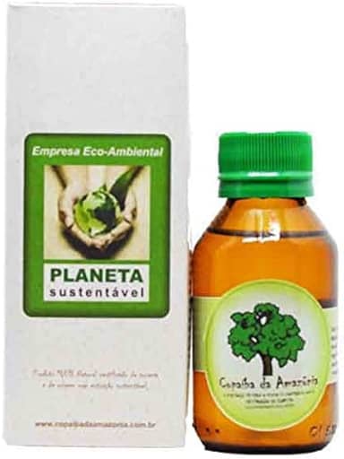 Óleo de Copaíba 60 ml Frasco Vidro Âmbar conta gotas