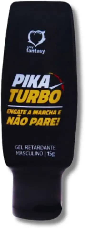 Gel Íntimo Masculino Retardante Pika Turbo 15g Uso Adulto