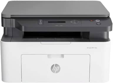 Impressora Multifuncional HP Laser MFP 135w 220v. Tecnologia de Impressão Laser Wi-Fi. Funções: Imprimir, Copiar, Digitalizar. Cor ‎Branca/Preta (4ZB83A#AC8)