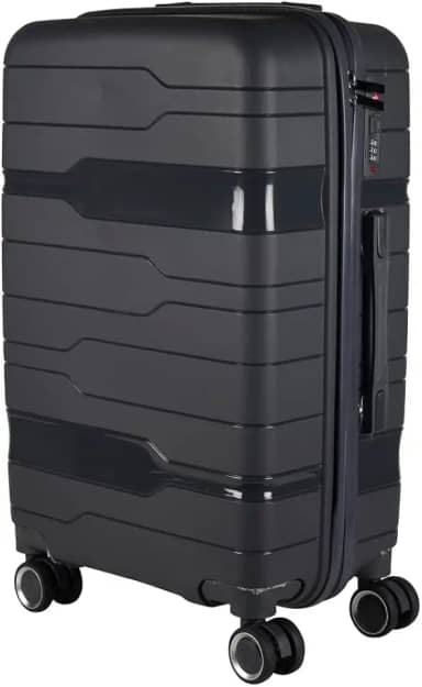 Mala de Viagem Media 23kg em Polipropileno 4 rodas 360 - AeroMalas Veneza (Grafite)