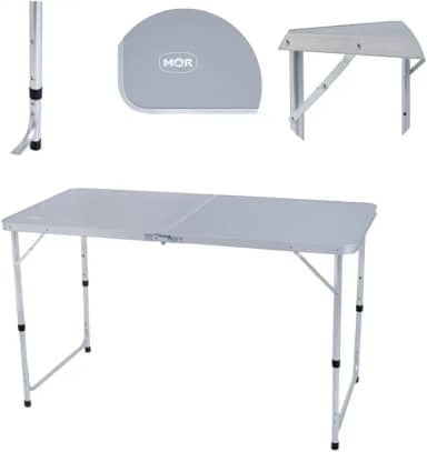 Mesa Dupla Mor Dobravel Compacta e Resistente Grande Para Camping e Festas